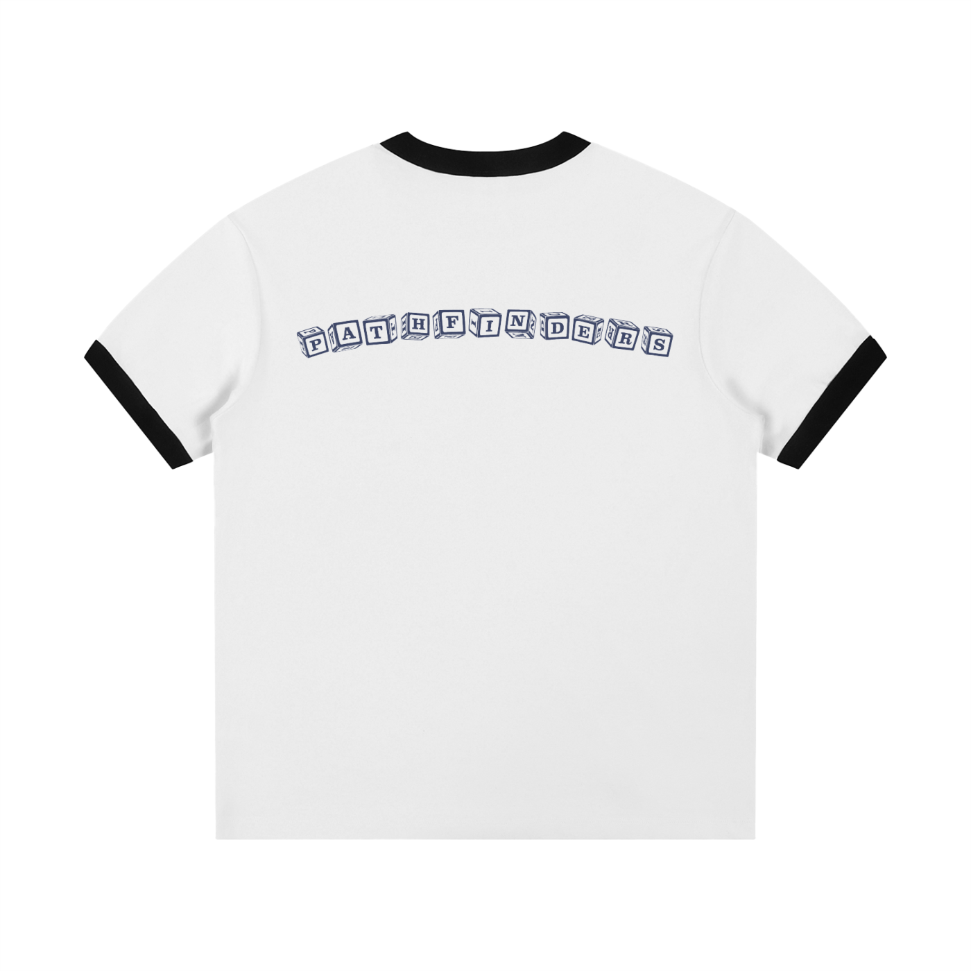 Contrast Edge Ribbed Crewneck T-Shirt