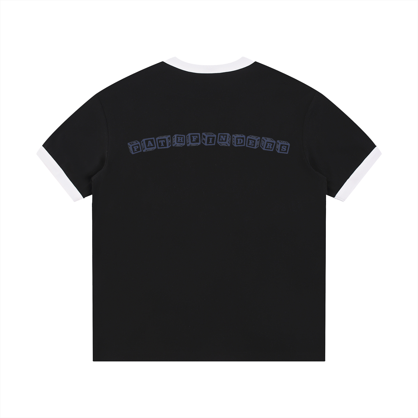 Contrast Edge Ribbed Crewneck T-Shirt